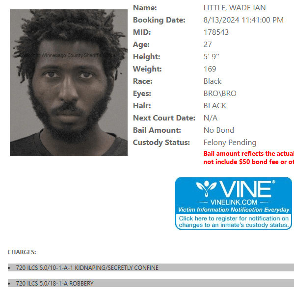 Wade Little Rockford Kidnapping and Robbery